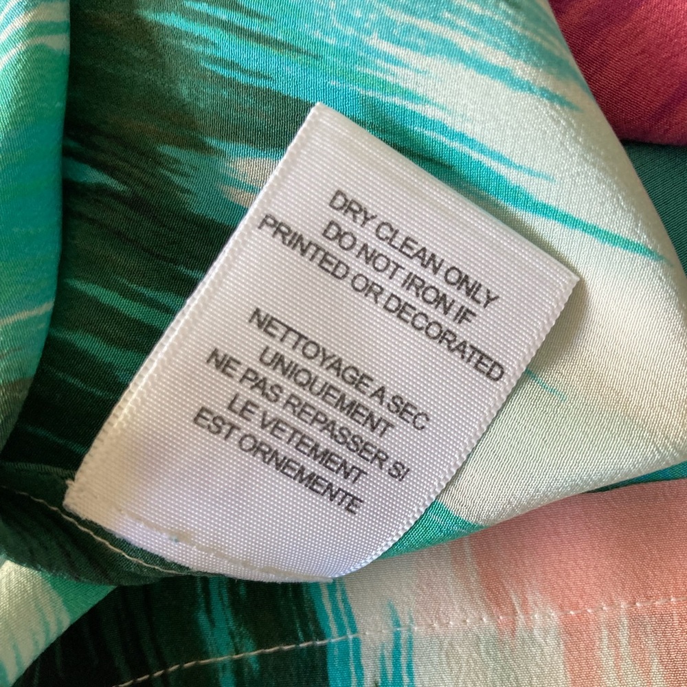 Joie women racerback silk tank top blouse, multicolor, size XS - Picture 6 of 8